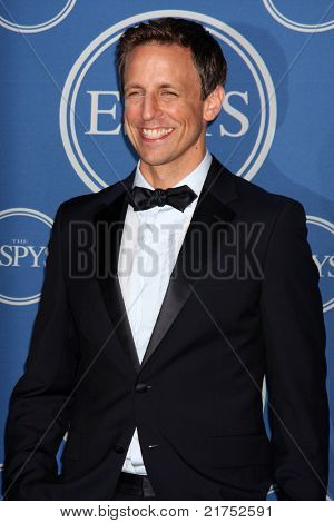 LOS ANGELES - 13 de julho: Seth Meyers na sala de imprensa do 2011 ESPY Awards, no Nokia Theatre em LA 