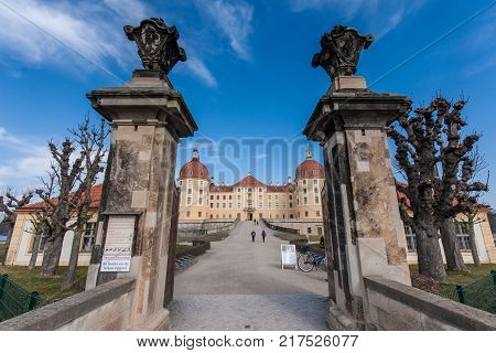 Castle Moritzburg near Dresden in Saxonia in Germany