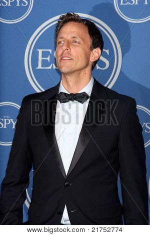 LOS ANGELES - 13 de julho: Seth Meyers na sala de imprensa do 2011 ESPY Awards, no Nokia Theatre em LA 