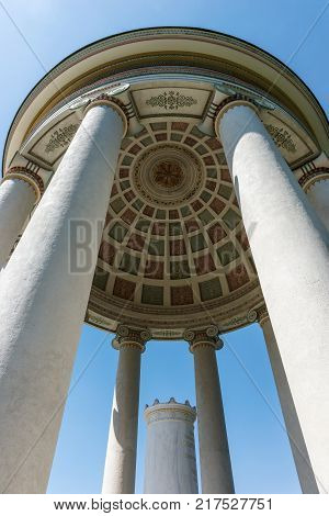 Detail of the Monopteros temple in the English Garden in Munich Germany
