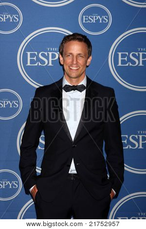LOS ANGELES - 13 de julho: Seth Meyers na sala de imprensa do 2011 ESPY Awards, no Nokia Theatre em LA 