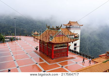 Genting Highlands, Malaysia - November 2, 2017: Chin Swee Caves Temple