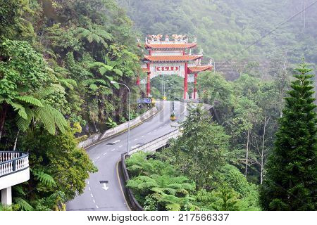 Genting Highlands, Malaysia - November 2, 2017: Chin Swee Caves Temple