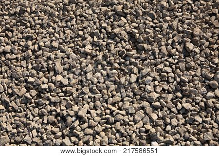 image of many gravel at dry sunny day