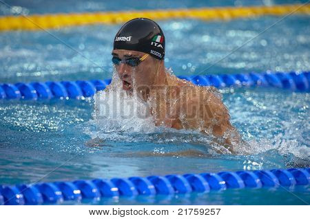 Fabio Scozzoli (italy) At European Swimming Championships Len 2010