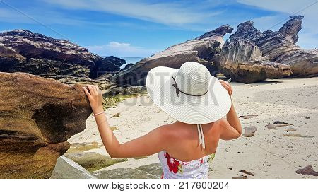 Woman On The Boat Trip In Phang Nga In Phuket
