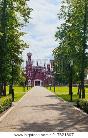 Ramon Russia - June 13 2016: Palace of the Princess of Oldenburg in the village of Ramon Voronezh region