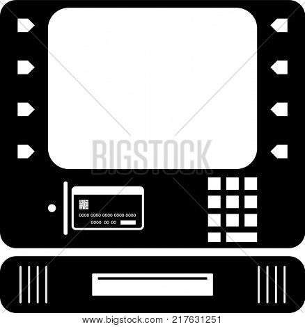 ATM Icon Raster Illustration