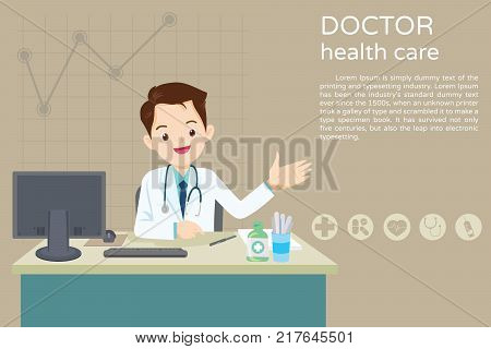 Doctor Sitting At The Table