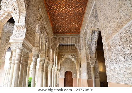 Corridor on the Court of the Lions, the Alhambra