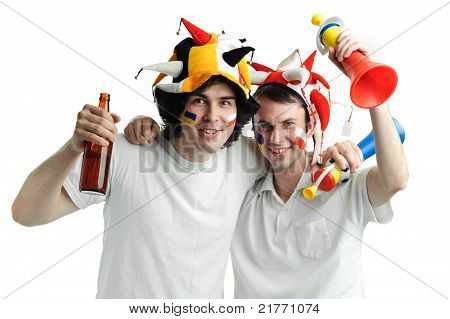 Zwei Fußball-Fans
