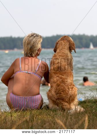 Kadın ve köpek Gölü