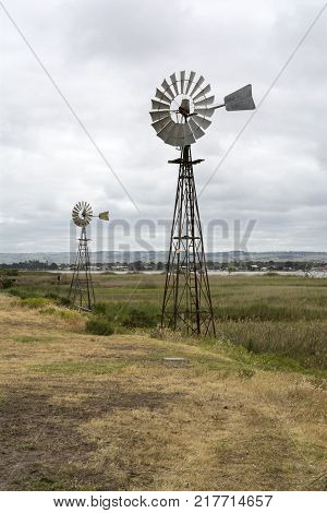 Metal Windmills, Hindmarsh Island, South Australia