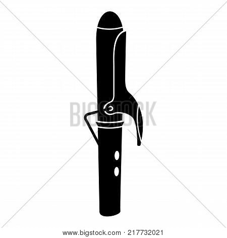 Hair curler icon. Simple illustration of hair curler vector icon for web