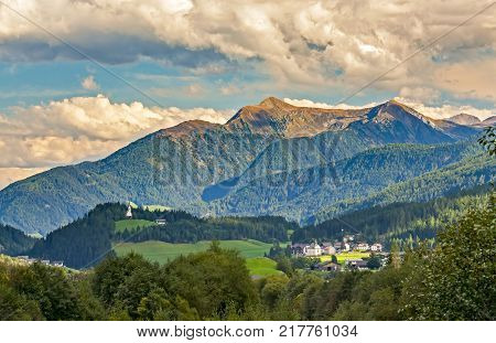 Mountain Landscape In Alps