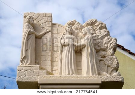 KLENOVNIK, CROATIA - OCTOBER 08: Visitation of the Blessed Virgin Mary, Mary's Way in Klenovnik, Croatia on October 08, 2016.
