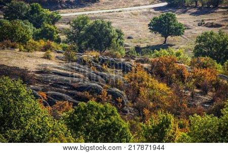 wide view of Arbuzinskiy Canyon Nikolaev region Ukraine