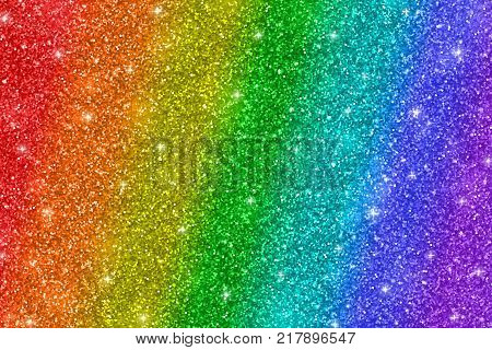 Multicolor glitter background, rainbow colors, diagonal stripes