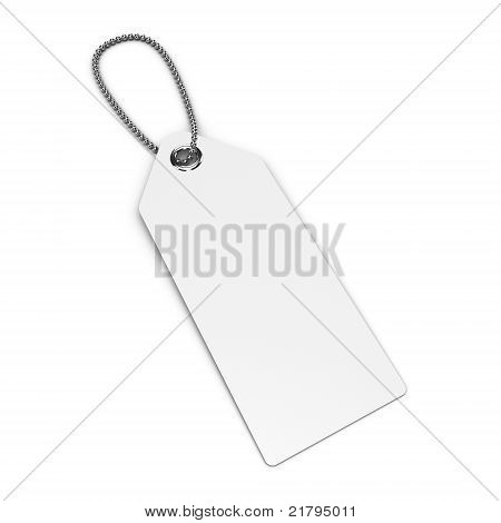 空白孤立的白色背景上的白色标记