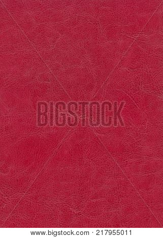 red leather background textured with deep graining patterns