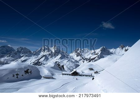 maria luisa hut in formazza valley in italy