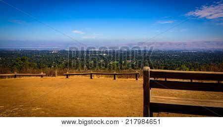 Panoramic View of the Bay Area and silicon valley