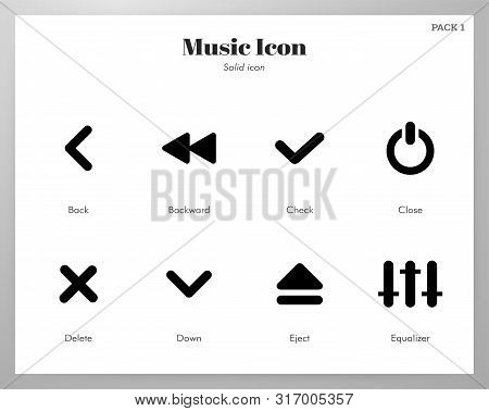 Music Vector Illustration In Solid Color Design