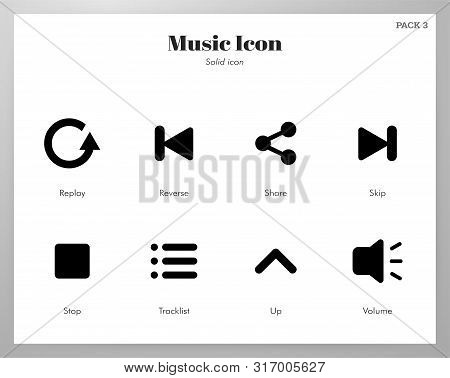 Music Vector Illustration In Solid Color Design