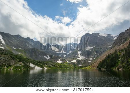 Lake Isabelle And Isabelle Glacier In The Brainard Lake Recreation Area In Colorado