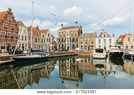 Harbor In The City Of Goes, Zeeland, Netherlands