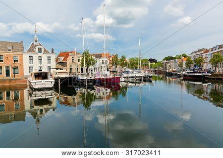 Harbor In The City Of Goes, Zeeland, Netherlands