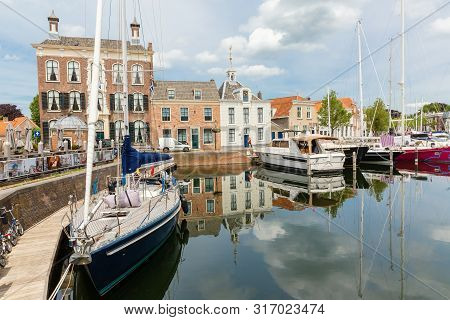 Harbor In The City Of Goes, Zeeland, Netherlands