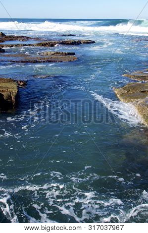 Coastline At Merewether Beach, Newcastle, Nsw, Australia