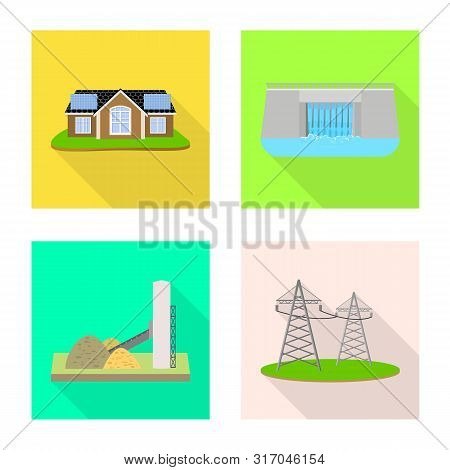 Vector Illustration Of Technology And Organic Logo. Set Of Technology And Alternative Stock Vector I