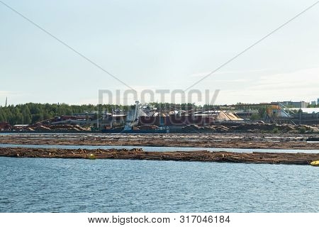 Lappeenranta, Finland - August 7, 2019: Upm Factory In Lappeenranta, Finland