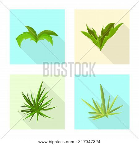 Vector Design Of Landscaping And Summer Symbol. Collection Of Landscaping And Environment Stock Symb