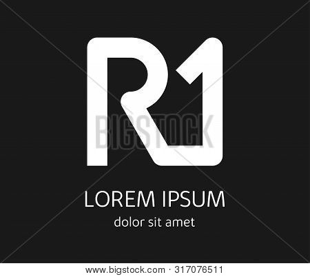Monogram R1. Company Name. Sign For Companys Business