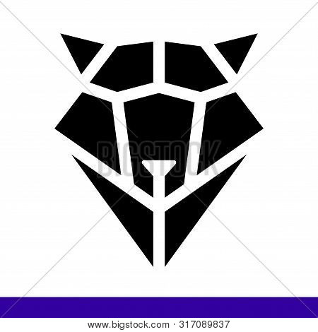 Wolf Head Geometric Style. Polygonal Triangular Animal Vector Illustration