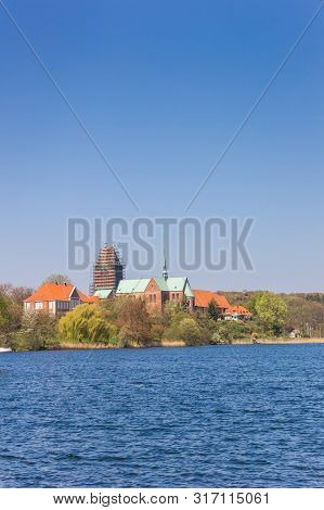 Dom Church And Domsee Lake In Ratzeburg, Germany
