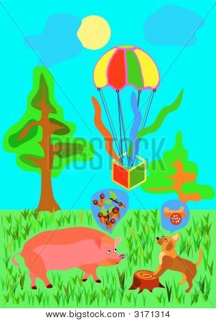 Ilustrace pohádky.