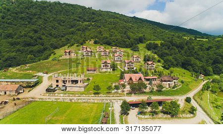 Yenokavan, Armenia - April 11, 2019: Yenokavan Village, Apaga Resort.