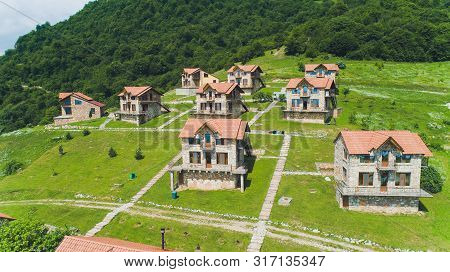 Yenokavan, Armenia - April 11, 2019: Yenokavan Village, Apaga Resort.