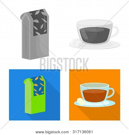 Vector Design Of Healthy And Floral Sign. Set Of Healthy And Gradient Stock Vector Illustration.