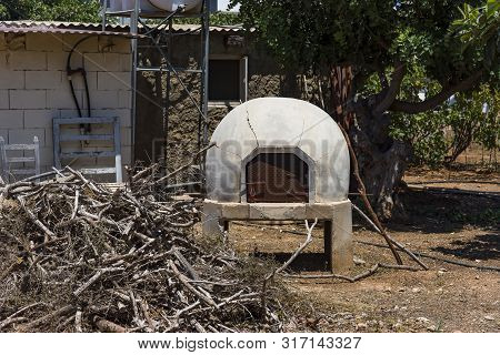 Traditional Greece And Cyprus Kleftiko Pit Oven. Mediterranean Cuisine. Greek Lamb. Ovens In Cyprus