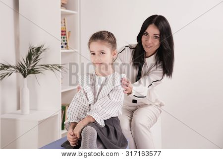 Children Psyhology Concept. Session Of Psychologist Treatment.