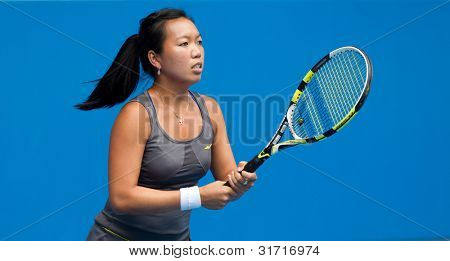 MELBOURNE - 21. ledna: Vania Kingová USA v její třetí kolo ztrátu Ana Ivanovic Srbska na 