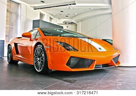 17 February 2011 Ukraine, Kiev. Lamborghini Gallardo Lp550-2 Valentino Balboni