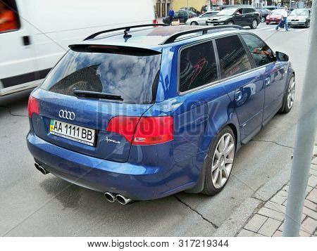 August 25, 2010. Ukraine - Kiev. Audi Rs4 Avant In The City