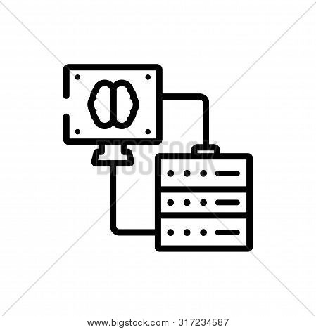 outline data transfer icon from artificial intelligence collection
