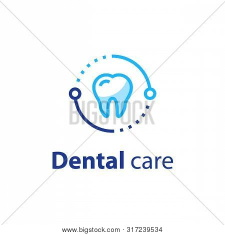 Dental Care, Prevention Check Up, Hygiene And Treatment, Stomatology Services, Vector Icon Set